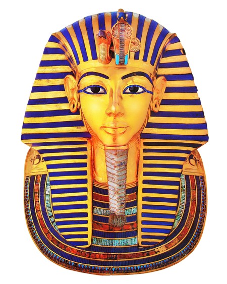 mascara funeraria simbolo antigo egito cor amarelo